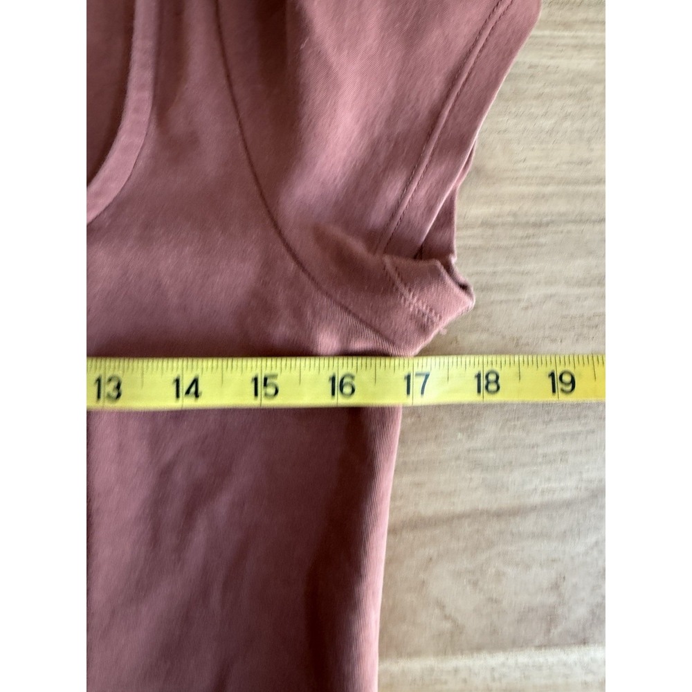 Old Navy Rust Brown Square Neck Short Sleeve Bodycon Midi Dress Size Medium - Picture 7 of 8